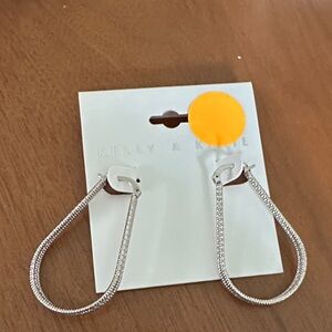 Kelly & Kate Silver Teardrop Hoop Earrings